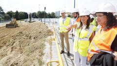 La conselleira de Vivenda visitó las obras de Paulo Fabio Máximo