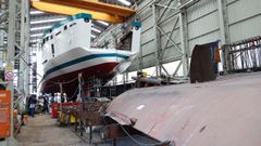 Visita al astillero Arm�n