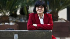 A escritora Moncha Fuentes. 