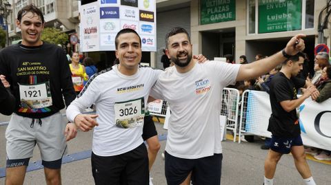 La emoci�n de la llegada a meta.