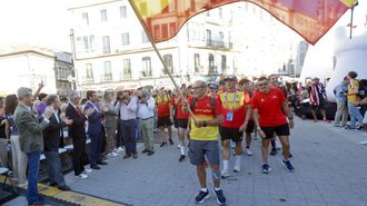 La delegaci&oacute;n espa&ntilde;ola, este mi&eacute;rcoles en la ceremonia de inauguraci&oacute;n de la final de las Series Mundiales