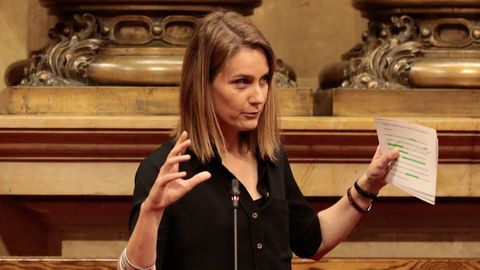 J�ssica Albiach, portavoz de los Comunes en el Parlamento catal�n