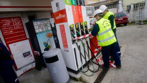 Precinto de la gasolinera de Santa Cruz 