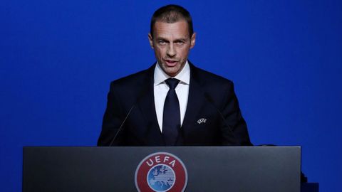 El presidente de la UEFA, Aleksander Ceferin