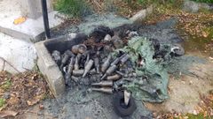El incendio desvel, adems, el incorrecto uso del contenedor de residuos orgnicos.