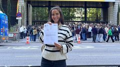 Blanca Sabater, tras elegir su plaza en el Ministerio de Sanidad