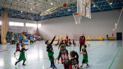 Xinzo vivi� un s�bado destinado a los ni�os y al baloncesto