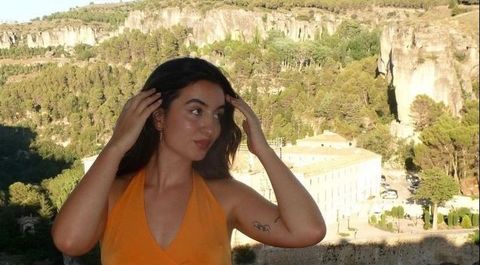 Ariane Hoyos, en un viaje de este verano a Cuenca