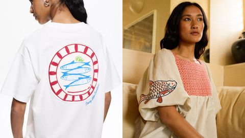 Más motivos marinos en Pull and Bear, a la izquierda, y en Maravic, a la derecha