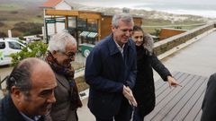 Rueda, en un acto del PP, en el hotel del faro de Lari�o, en Carnota.