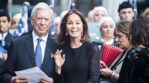 Isabel Preysler y Mario Vargas Llosa, en los Premios Princesa de 2018