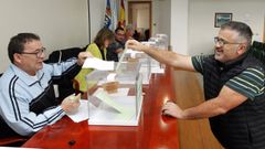 Votaciones para elegir patr�n mayor en la cofrad�a de Burela, en 2018