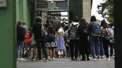 Primer d�a de clase en los institutos de la comarca de Ferrol