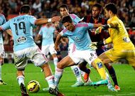 Radoja destac� en la aportaci�n defensiva frente a un Barcelona cargado de estrellas. 