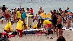 Los socorristas estabilizaron a la v�ctima