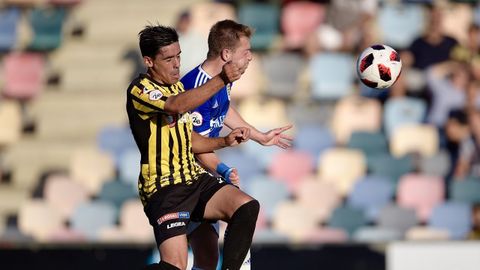 Lance del partido que enfrent� al Barakaldo y el Vetusta