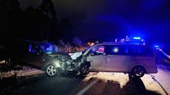 El accidente se registr� en el kil�metro 46 de la N-642, en la variante de Burela
