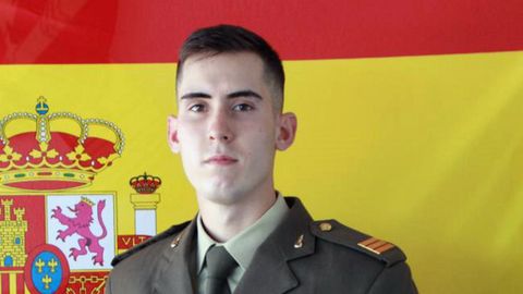 Fotograf�a del sargento Ra�l Molina Descalzo, que viajaba�en el asiento del acompa�ante del cami�n militar que tuvo el accidente