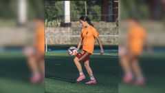 Candela, en una foto durante un entrenamiento.