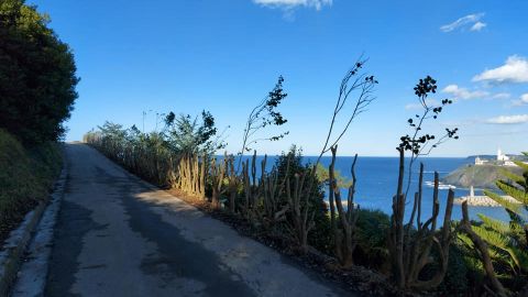 Un paseo del jardn de la Fonte Baixa, en Luarca