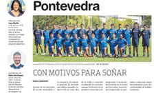 El Pontevedra, en su p�gina de la Gu�a de la Liga
