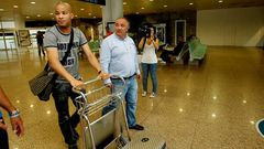 Rodr�guez, tras aterrizar en A Coru�a