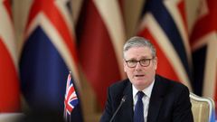 El primer ministro brit�nico, Keir Starmer, el pasado 26 de marzo en una cumbre en Helsinki.