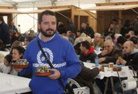 La carpa en el muelle, con capacidad para 200 personas, por momentos se llen�