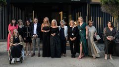 Miembros e invitados de la Fundaci�n Autismo Coru�a en su gala solidaria