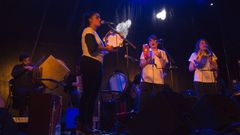 Las Tanxugueiras, en la Festa das Cereixas de Paiosaco en julio del 2018