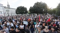 Concentraci�n por el derecho de la vivienda en Lugo.