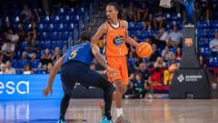 Alonzo Verge, en el partido ante el Barcelona.