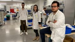 De izquierda a derecha: Aar�n, Laura y Kiko