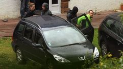 David Pla e Iratxe Sorzabal, en el momento de su detenci�n.