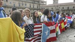 Llegada a Santiago de los expedicionarios de la Ruta BBVA�