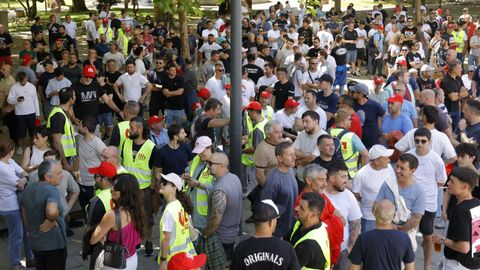 La protesta central culmin� con una asamblea en el Cant�n
