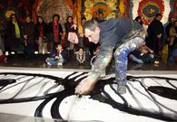 Dario Basso en una acci�n en la Casa das Artes