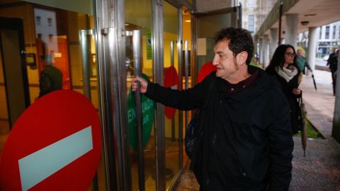 Jorge Duarte, a su llegada al juzgado para declarar