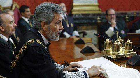 El presidente del Tribunal Supremo y del CGPJ, Carlos Lesmes.