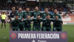 El once del Racing en el derbi.