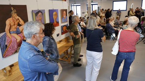 Asistentes a la inauguracin de la exposicin 