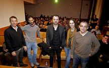 David Rub�n, en el centro, abri� las jornadas. <span lang= es-es >�lvaro ballesteros</span>