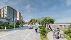 Infograf�a de la reforma de El Muro de Gij�n