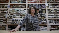 Menchu Murillo, en la mercera Cndida en la calle coruesa de San Andrs