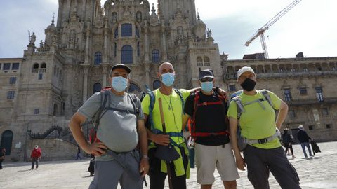 Daniel, Rogerio, Ricardo y Alberto se conocieron haciendo el Camino Primitivo