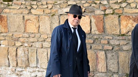 Antonio Resines, el pasado 24 de febrero en una misa por la princesa Irene de Grecia