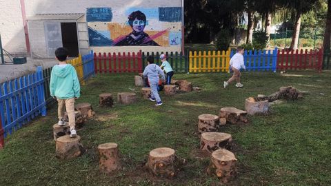 Outro dos xogos instalados durante este curso no recinto do colexio