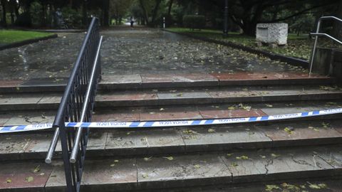 La polica municipal de Oviedo prohbe este mircoles el acceso al cntrico parque de San Francisco