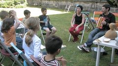 Foto de arquivo dun obradoiro de Carme Campo