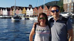 Manuel y Mara Jess, en una imagen tomada precisamente en el viaje realizado a Noruega en julio del 2017